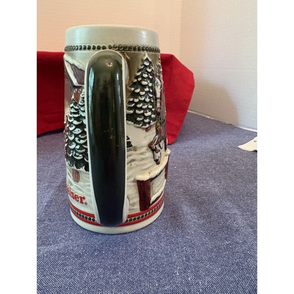 Vintage Limited Edition Collector's Budweiser 1984 Holiday Stein - Clydesdales